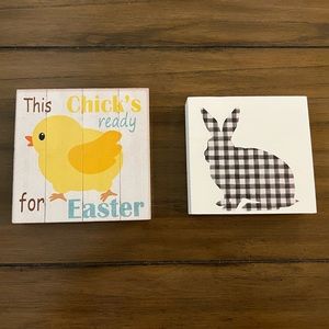 Easter Plaques/Shelf Sitters - Set of 2